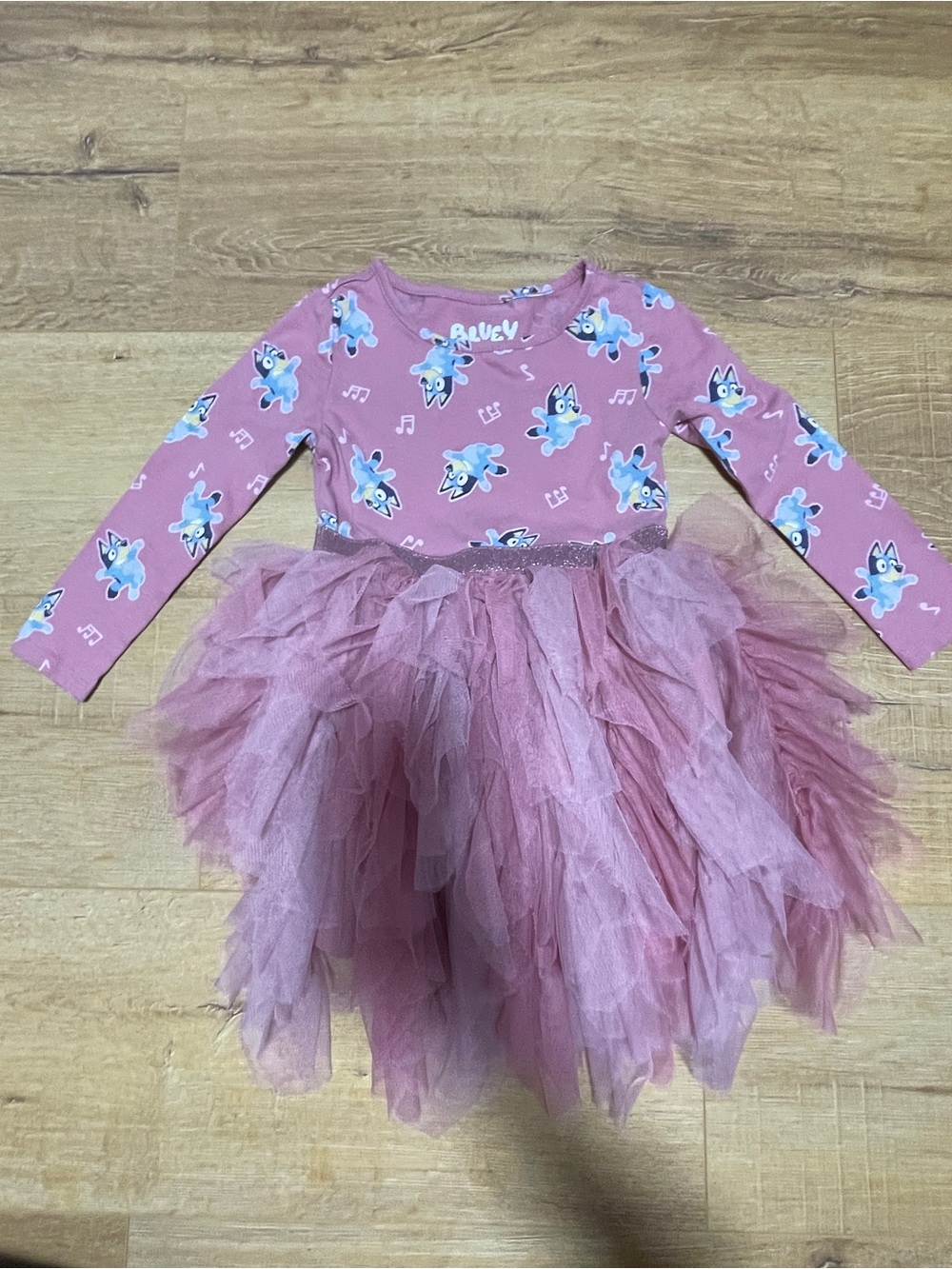 Girls Pink Tulle Tutu Dress Costume with Character Print